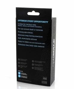 Silicone Thin Cock Ring 3 Pack By Optimale Black Cock Rings