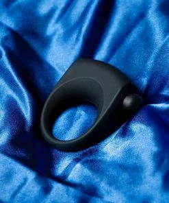 Lynk Pleasure Products Single Speed Vibrating Cock Ring 1 N' Done Black Silicone