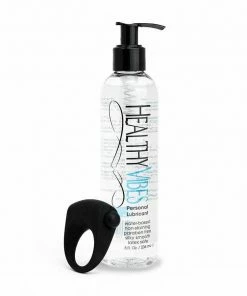 Lynk Pleasure Products Single Speed Vibrating Cock Ring 1 N' Done Black Silicone