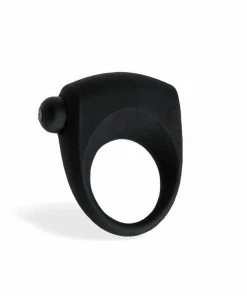 Lynk Pleasure Products Single Speed Vibrating Cock Ring 1 N' Done Black Silicone