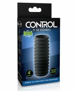 Sheaths & Sleeves Sir Richard's Control Open Tip Ribbed Silicone Erection Enhancer