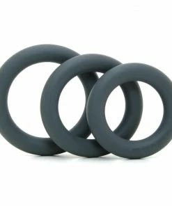 Cock Rings Soft And Thick Silicone Penis Performance C-Ring Kit By Optimale