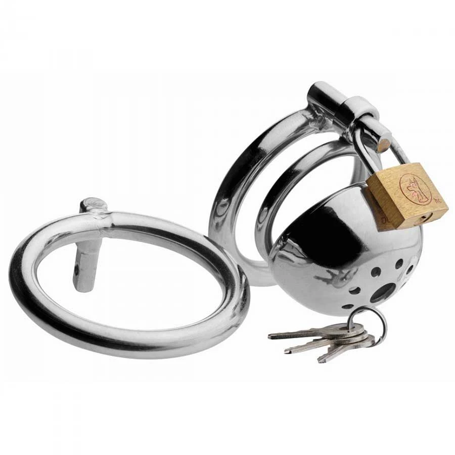 Master Series Solitary Extreme Confinement 2.5 Inch Stainless Steel Cock Cage Male Chastity And Cock Cages 4 Master Series Solitary Extreme Confinement 2.5 Inch Stainless Steel Cock Cage Male Chastity And Cock Cages
