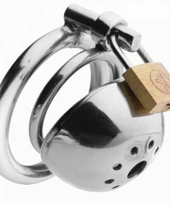 Master Series Solitary Extreme Confinement 2.5 Inch Stainless Steel Cock Cage Male Chastity And Cock Cages