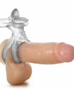 Stay Hard 10 Function Vibrating Clear Tongue Cock And Ball Ring By Blush Novelties 10 Stay Hard 10 Function Vibrating Clear Tongue Cock And Ball Ring By Blush Novelties