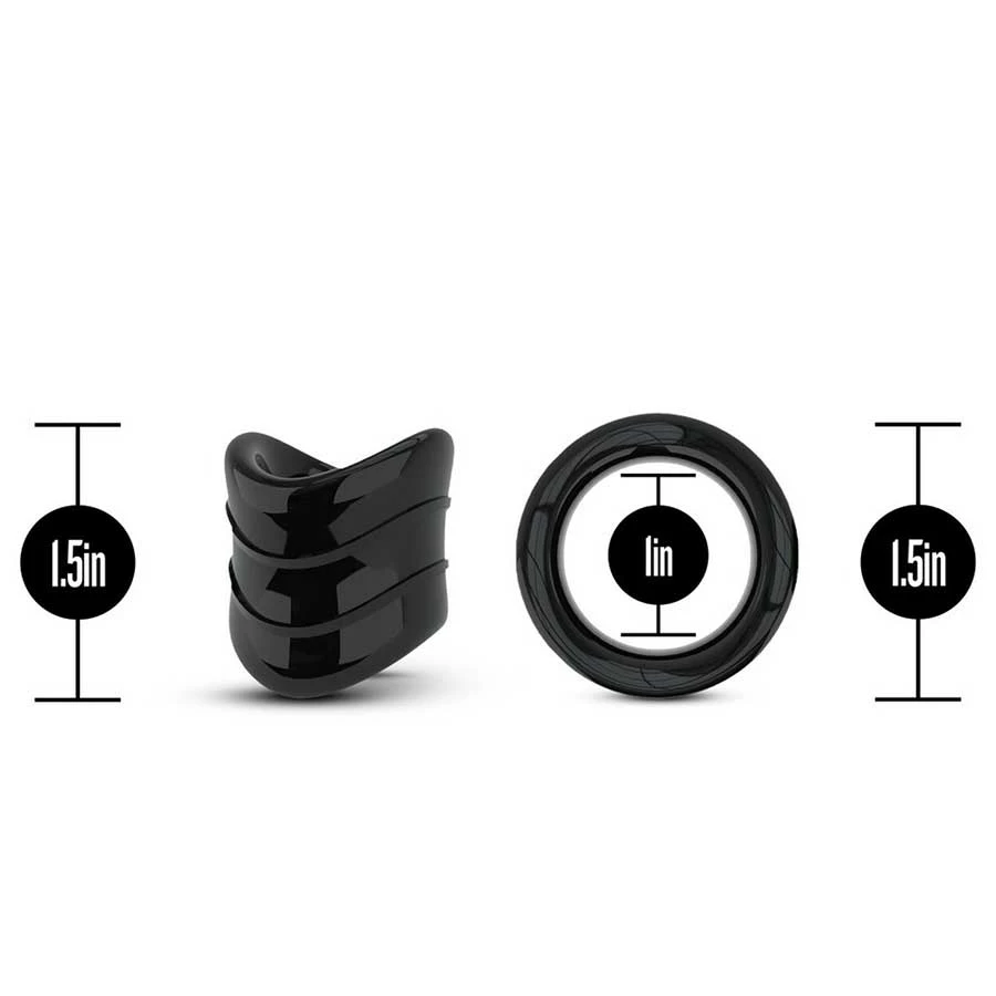 Stay Hard Beef 1.5 Inch Black Ball Stretcher By Blush Novelties Cock Rings 5 Stay Hard Beef 1.5 Inch Black Ball Stretcher By Blush Novelties Cock Rings