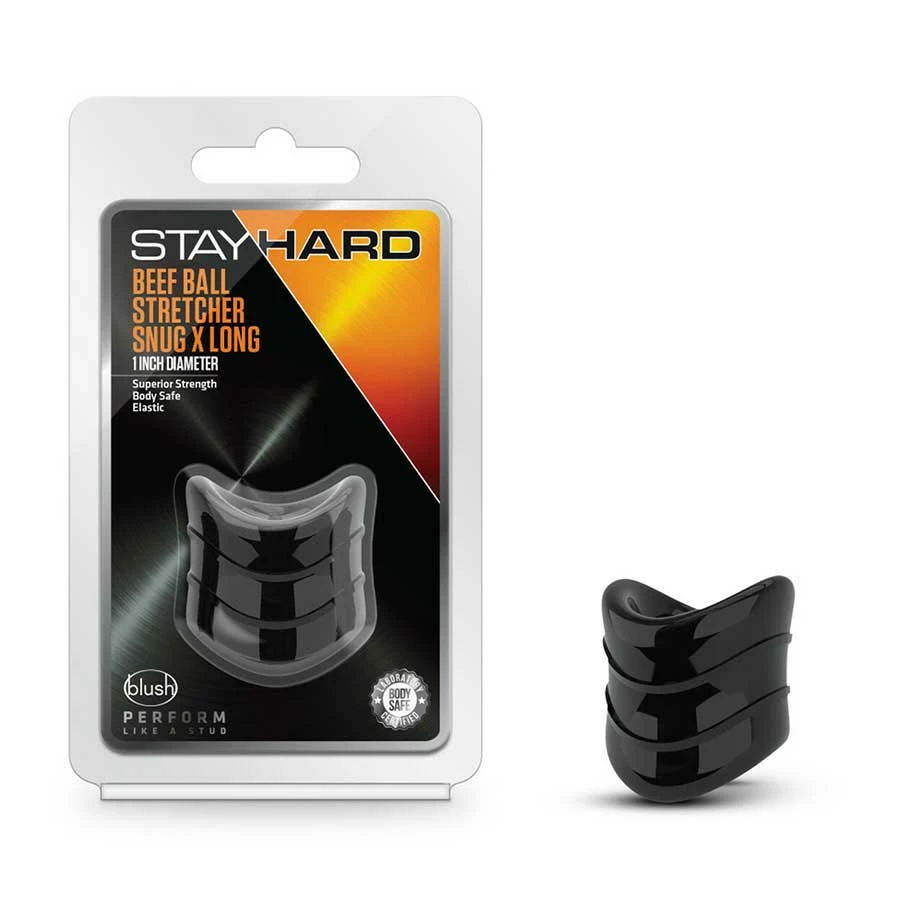 Stay Hard Beef 1.5 Inch Black Ball Stretcher By Blush Novelties Cock Rings 3 Stay Hard Beef 1.5 Inch Black Ball Stretcher By Blush Novelties Cock Rings