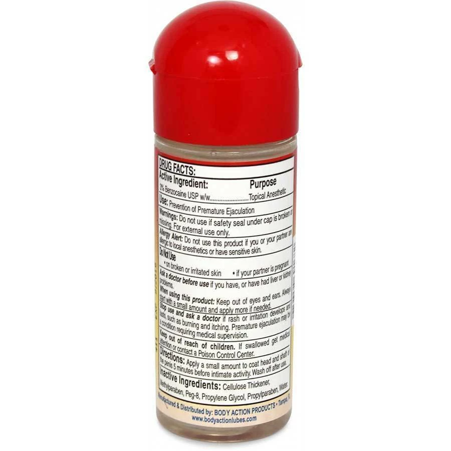 Body Action Stay Hard Water Based Delay Lubricant For Men 2.3 Fl Oz 5 Body Action Stay Hard Water Based Delay Lubricant For Men 2.3 Fl Oz