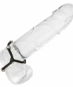 Steel Beaded Dual Black Silicone Maximizer Cock Ring By Cal Exotics Cock Rings