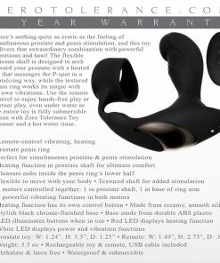 Cock Rings Strapped & Tapped Heating Vibrating Silicone Cock Ring Prostate Massager By Zero Tolerance