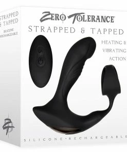 Cock Rings Strapped & Tapped Heating Vibrating Silicone Cock Ring Prostate Massager By Zero Tolerance