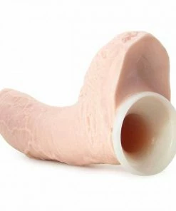Pipedream Products Sheaths & Sleeves Tan Penis Extension Sleeve 10 Inch Extreme Hollow Strap On Sheath