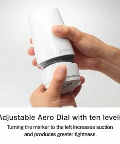 Tenga Aero Cobalt Ring Adjustable Suction Masturbator Male Masturbators & Strokers