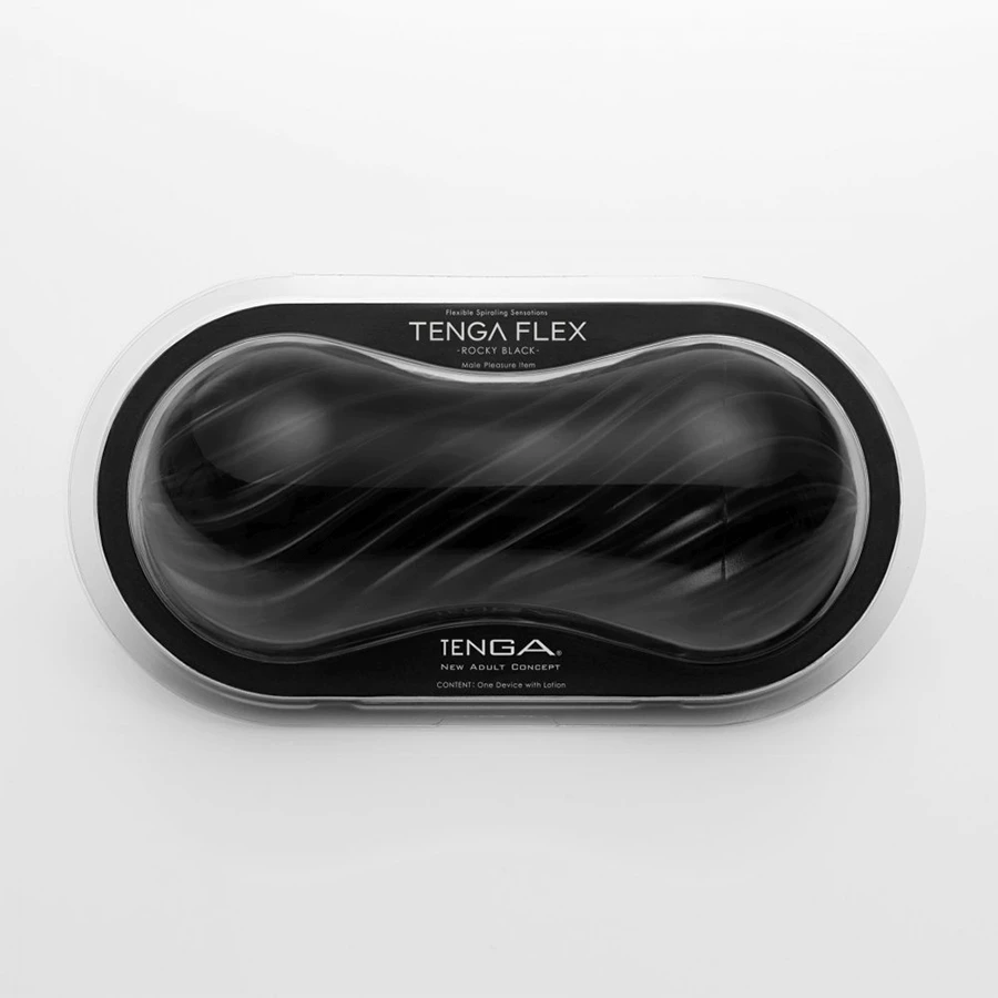 Tenga Flex | Spinning And Flexible Stroker Black/White Male Masturbators & Strokers 9 Tenga Flex | Spinning And Flexible Stroker Black/White Male Masturbators & Strokers