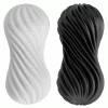 Tenga Flex | Spinning And Flexible Stroker Black/White Male Masturbators & Strokers