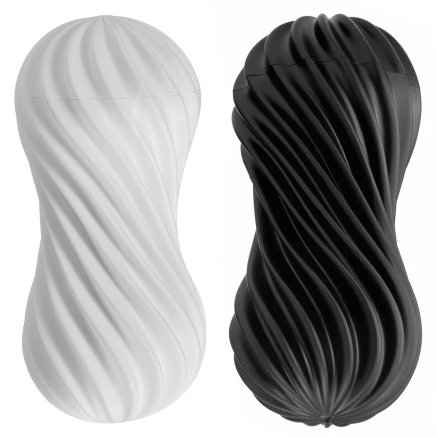 Tenga Flex | Spinning And Flexible Stroker Black/White Male Masturbators & Strokers 3 Tenga Flex | Spinning And Flexible Stroker Black/White Male Masturbators & Strokers
