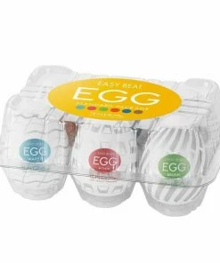 Male Masturbators & Strokers Tenga New Standard Easy Beat Egg 6 Pack Masturbator Set | Disposable Stroker Sleeves