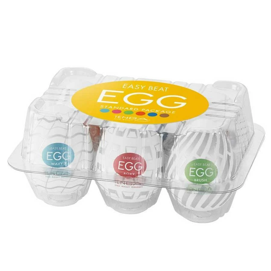 Male Masturbators & Strokers Tenga New Standard Easy Beat Egg 6 Pack Masturbator Set | Disposable Stroker Sleeves 3 Male Masturbators & Strokers Tenga New Standard Easy Beat Egg 6 Pack Masturbator Set | Disposable Stroker Sleeves