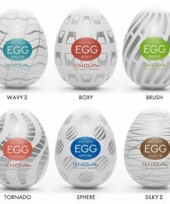 Male Masturbators & Strokers Tenga New Standard Easy Beat Egg 6 Pack Masturbator Set | Disposable Stroker Sleeves