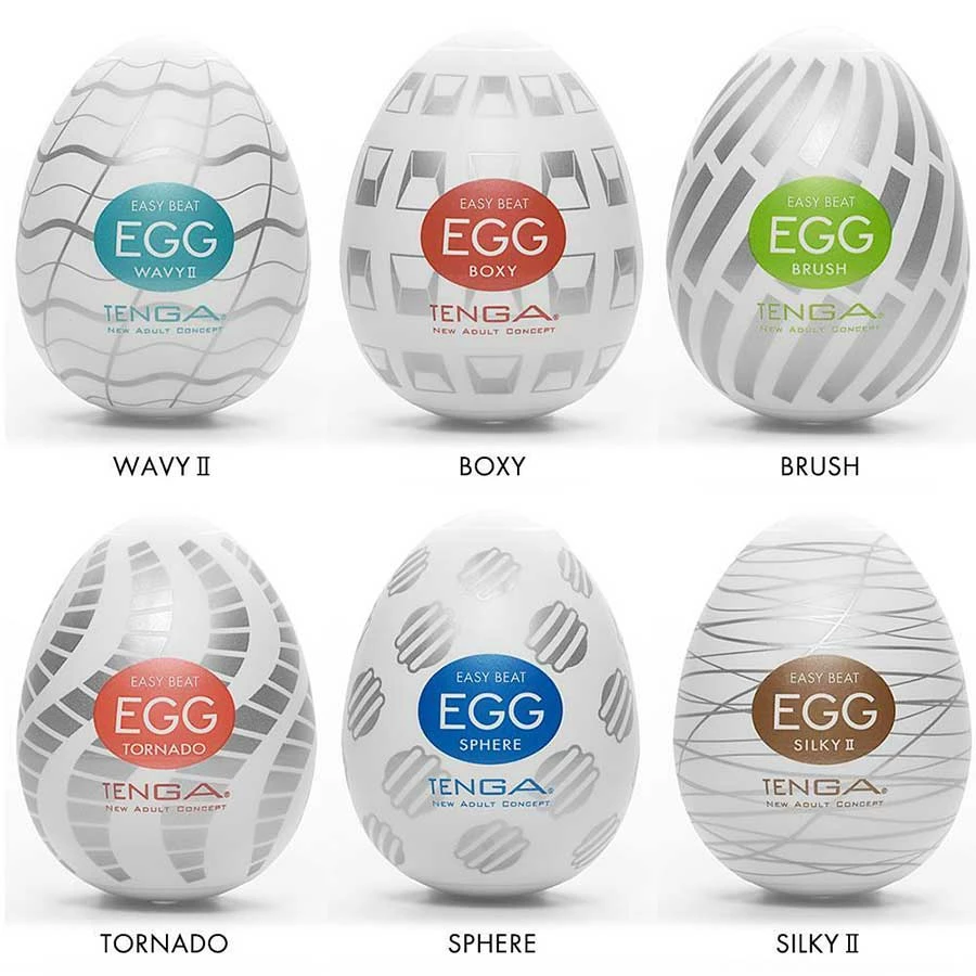 Male Masturbators & Strokers Tenga New Standard Easy Beat Egg 6 Pack Masturbator Set | Disposable Stroker Sleeves 4 Male Masturbators & Strokers Tenga New Standard Easy Beat Egg 6 Pack Masturbator Set | Disposable Stroker Sleeves
