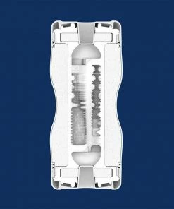 Tenga Premium Double Hole Male Masturbation Cup Blue Male Masturbators & Strokers