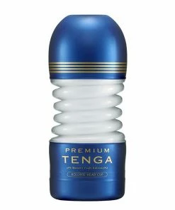 Tenga Premium Rolling Head Disposable Vacuum Cup Blue Male Masturbators & Strokers