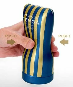 Tenga Premium Soft Disposable Tube Vacuum Blue Male Masturbators & Strokers