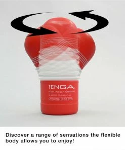 Tenga Rolling Head Disposable Vacuum Cup Red Male Masturbators & Strokers