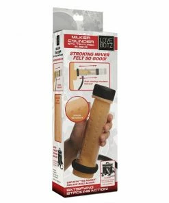 SexFlesh Textured Penis Milker Cylinder Sleeve By LoveBotz (For Automatic Penis Milking Machine)