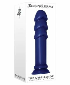 The Challenge 11 Inch Oversized Blue Anal Probe Plug By Zero Tolerance Anal Sex Toys