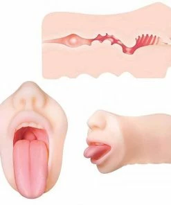 The Deep Throat Real Mouth Male Masturbator Sleeve By Healthy Vibes Male Masturbators & Strokers