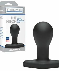 Anal Sex Toys The Hitch Anal Bulb 4 Inch Black Round Anal Bulb By TitanMen