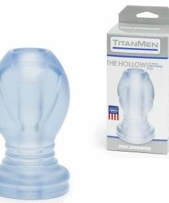 Anal Sex Toys The Hollow Tunnel Anal Plug 4.5 Inch Clear Hollow Butt Plug By TitanMen
