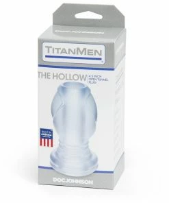 Anal Sex Toys The Hollow Tunnel Anal Plug 4.5 Inch Clear Hollow Butt Plug By TitanMen