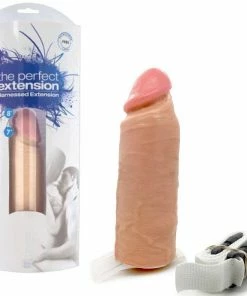 Dr. Love The Perfect Hollow Strap On Penis Extension 8 Inch Realistic Tan Cock Sheath