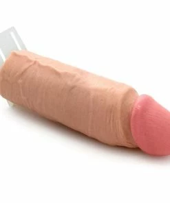 Dr. Love The Perfect Hollow Strap On Penis Extension 8 Inch Realistic Tan Cock Sheath