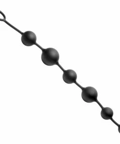 Master Series The Serpent 6 Anal Silicone Beads Black