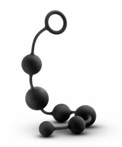 Master Series The Serpent 6 Anal Silicone Beads Black