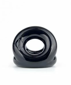 Lynk Pleasure Products The Trio Cock Ring & Ball Stretcher Black By Lynk Pleasure
