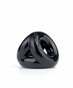 Lynk Pleasure Products The Trio Cock Ring & Ball Stretcher Black By Lynk Pleasure