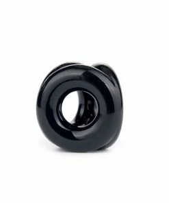 Lynk Pleasure Products The Trio Cock Ring & Ball Stretcher Black By Lynk Pleasure
