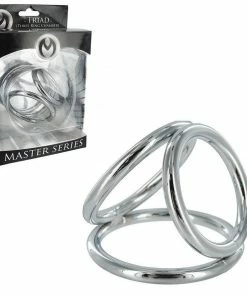 Master Series Cock Rings The Triple Cock Ring | Metal Three Ring Triad Cock And Ball Device For Men