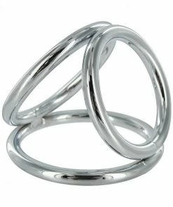 Master Series Cock Rings The Triple Cock Ring | Metal Three Ring Triad Cock And Ball Device For Men