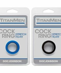 Titanmen Thick Stretch-to-Fit Cock Ring By Doc Johnson