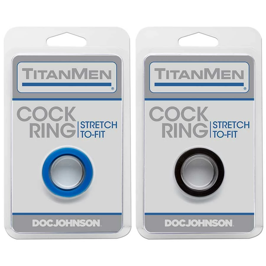 Titanmen Thick Stretch-to-Fit Cock Ring By Doc Johnson 3 Titanmen Thick Stretch-to-Fit Cock Ring By Doc Johnson