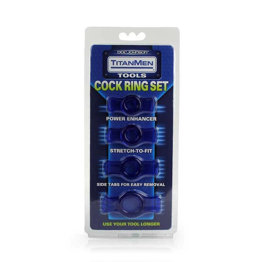 TitanMen Tools Soft And Stretch Cock Ring Set 4 Pack For Men 5 TitanMen Tools Soft And Stretch Cock Ring Set 4 Pack For Men