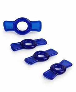 TitanMen Tools Soft And Stretch Cock Ring Set 4 Pack For Men