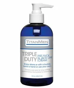 TitanMen Triple Duty Fisting & Jack Off Cream 8 Oz