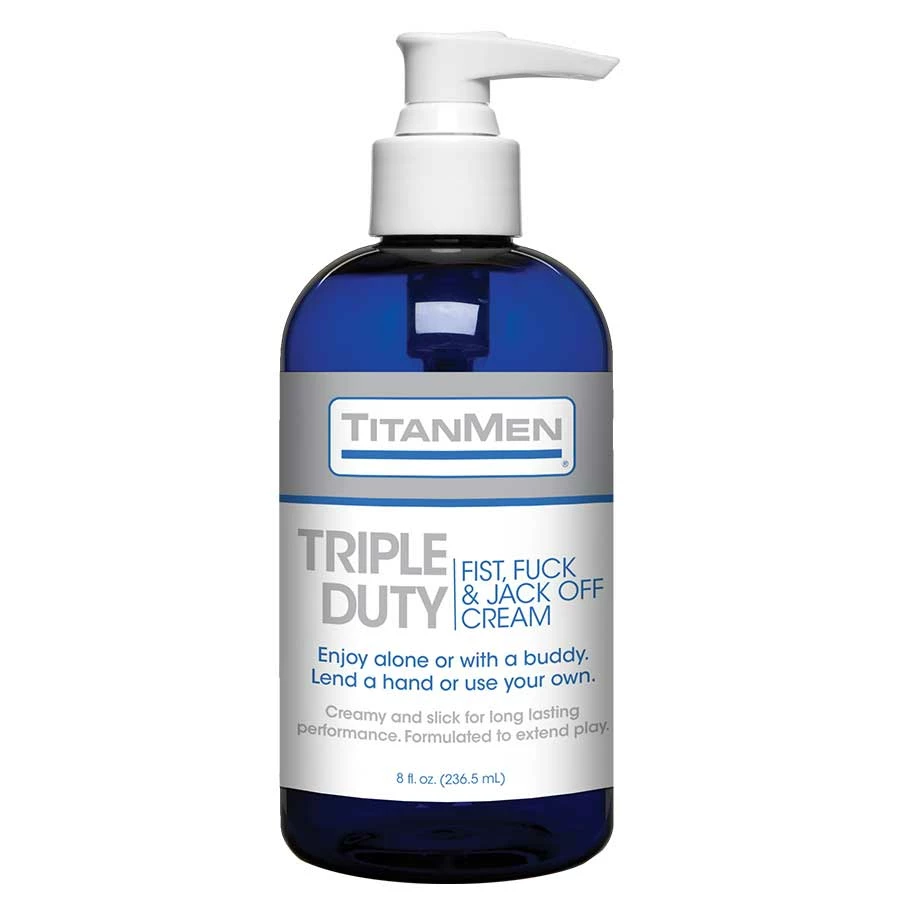 TitanMen Triple Duty Fisting & Jack Off Cream 8 Oz 3 TitanMen Triple Duty Fisting & Jack Off Cream 8 Oz