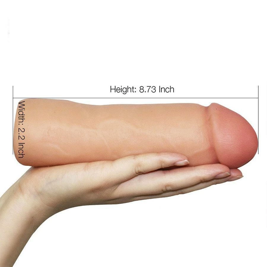 Topco Tommy Gunn Penis Extension Sleeve Tan CyberSkin Cock Sheath 8.5 Inch 4 Topco Tommy Gunn Penis Extension Sleeve Tan CyberSkin Cock Sheath 8.5 Inch